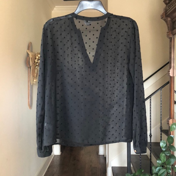Sheer Polka Dot Blouse - Picture 2 of 2